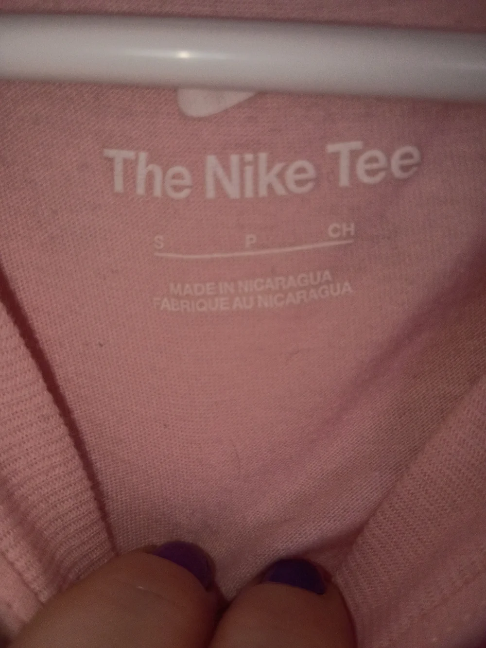 Nike Pink Short Sleeve Tee with Green Graphic
